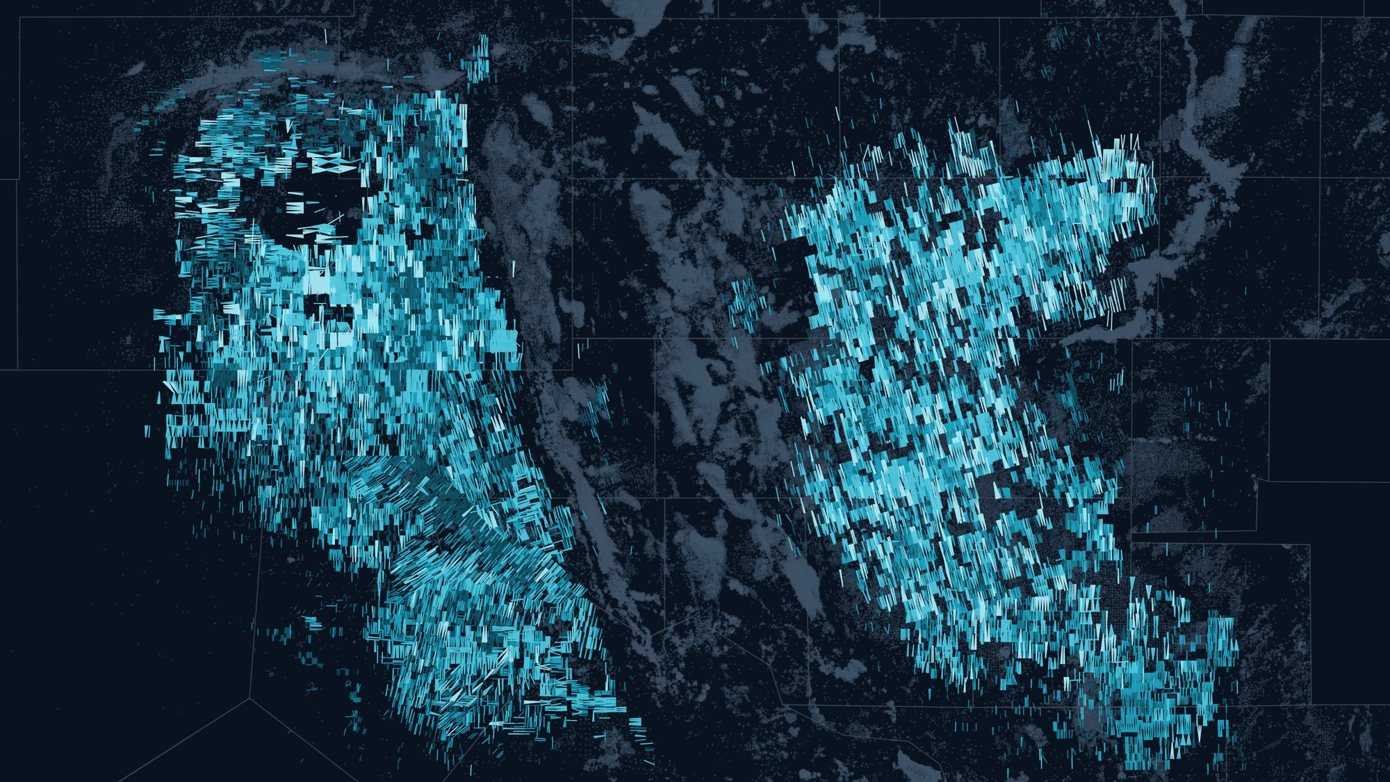 Permian wells mapped by lateral length